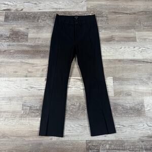 AYR Black Slim Tailored Stretch Pants Minimalist Office Trouser
